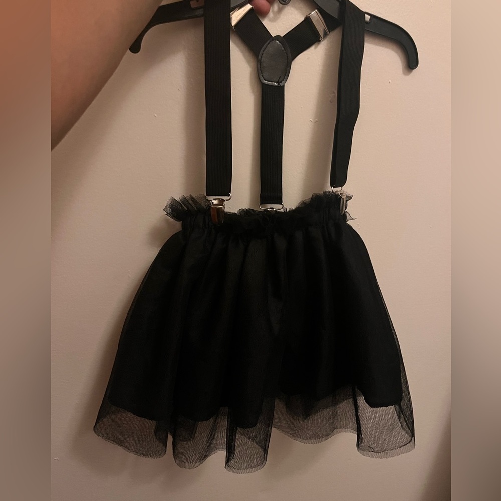 Toddler girl tutu suspenders